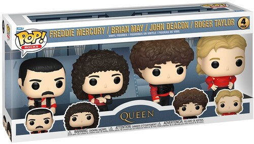 Queen | FUNKO POP! Rocks: Queen - 4-Pack (Large Item, Vinyl Figure, 4 Pack) | Action Figure