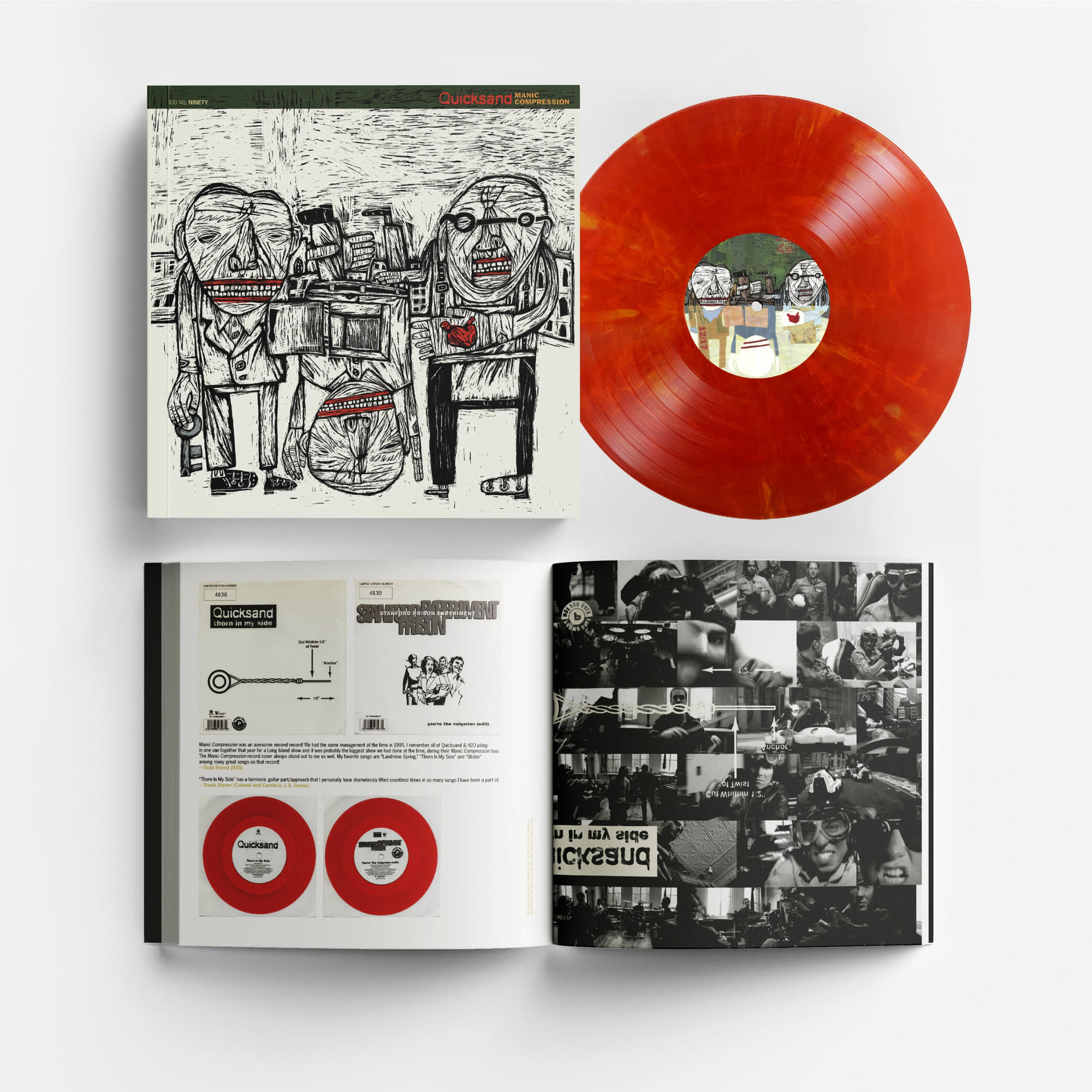 Quicksand | Manic Compression Deluxe Book [Eruption Marble Vinyl] | Vinyl