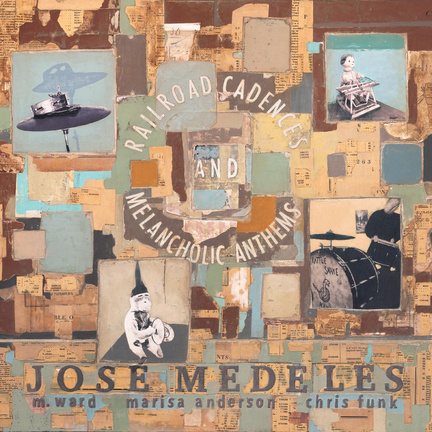 Jose w/ M. Ward Medeles | Railroad Cadences & Melancholic Anthems (CLEAR W/ BLACK SMOKE VINYL) | Vinyl
