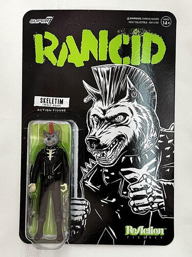 Rancid - Super7 - Rancid ReAction Figure Wave 3 - Skeletim (Wolf Head) (Collectible, Figure, Action Figure) | Action Figure