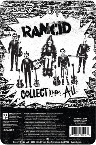 Rancid - Super7 - Rancid - ReAction Figures Wv5 - Skeletim (Time Bomb) (Collectible, Action Figure) | Action Figure