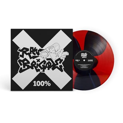 Raw Brigade | 100% [Black & Red Vinyl] | Vinyl