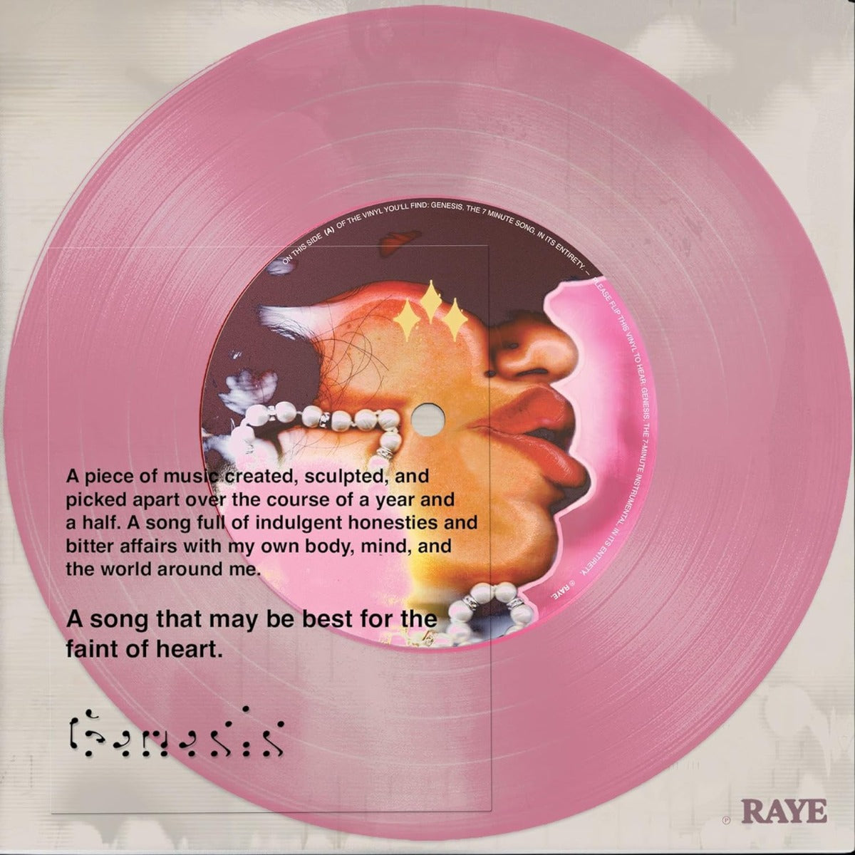 Raye - Genesis (Translucent Baby Pink Vinyl, 7" Single) | Vinyl