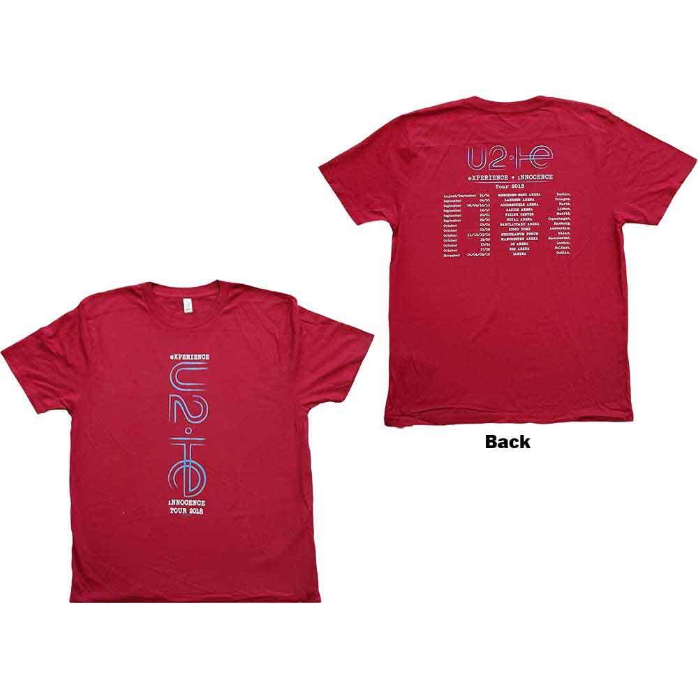 U2 - I+E 2018 Tour Dates | T-Shirt Red