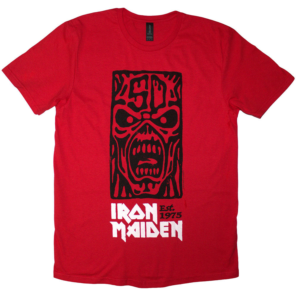 Iron Maiden | Est. 1975 Stamp Logo Black | Red
