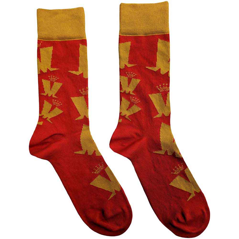 Madness - Crown & M Pattern | Socks Red