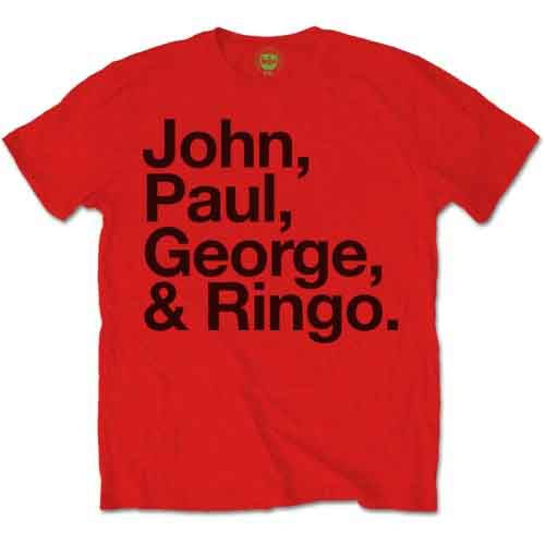 The Beatles - John, Paul, George & Ringo | T-Shirt Red