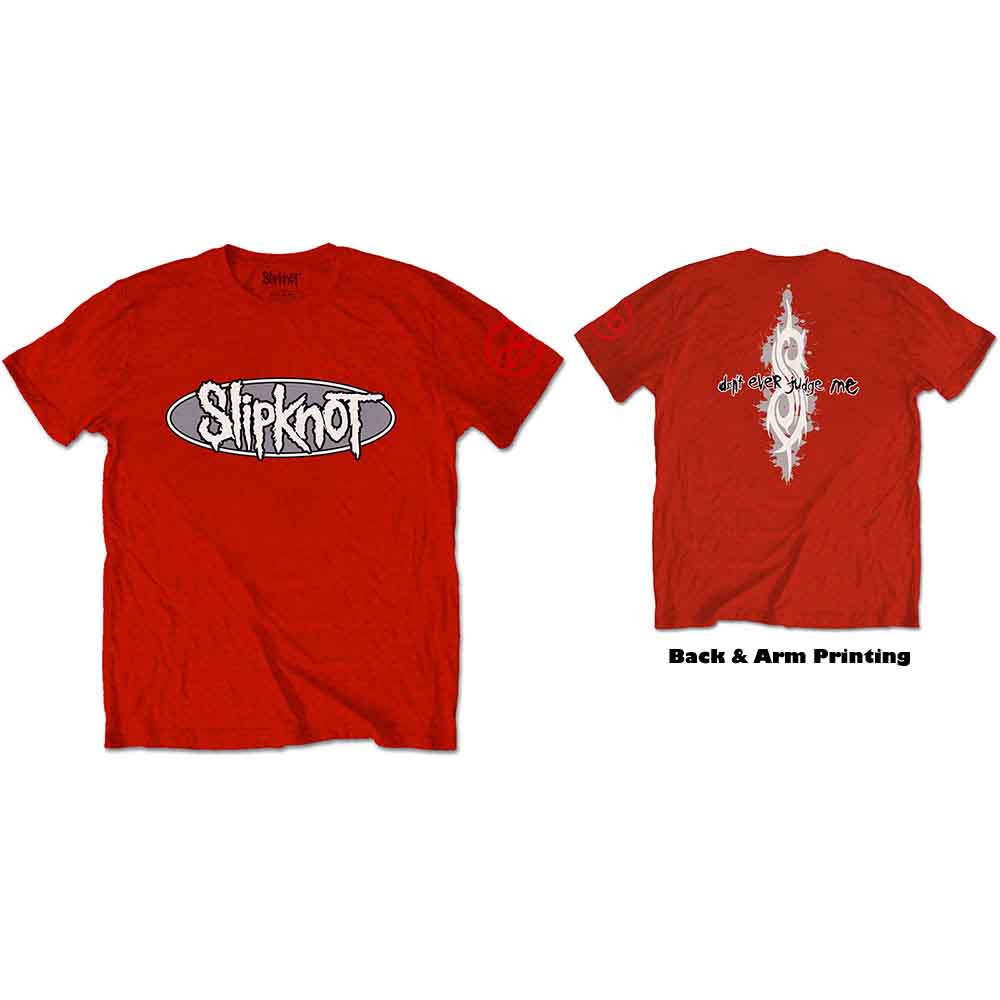 Slipknot - 21st Anniversary Don't Ever Judge Me | T-Shirt Red