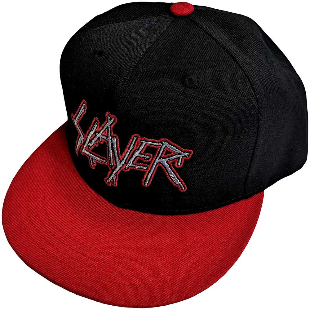Slayer - Dripping Logo Outline | Hat Red,Black