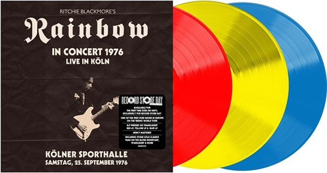 Ritchie Blackmore'S Rainbow - Live From Koln 1976 (RSD 4.18.26) [Translucent Red Yellow Blue Vinyl] [3LP] | Vinyl