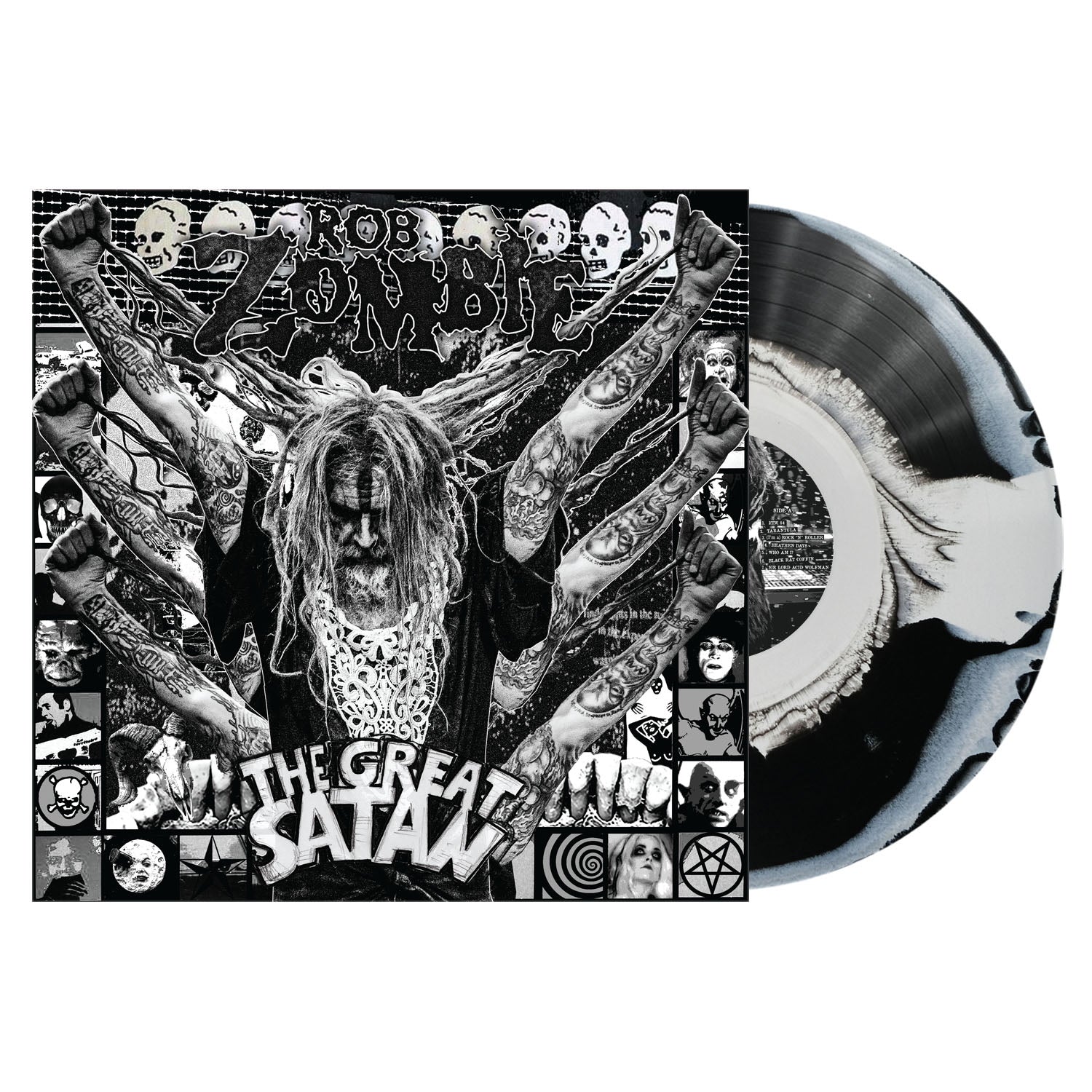 Rob Zombie | The Great Satan [Indie Exclusive Black White Swirl Vinyl] | Vinyl