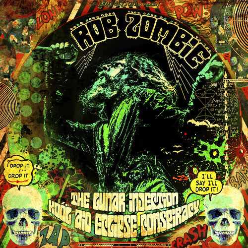 Rob Zombie | The Lunar Injection Kool Aid Eclipse Conspiracy [Explicit Content] (Blue in Bottle Green W/ Black & Bone Splatter Colored Vinyl) | Vinyl