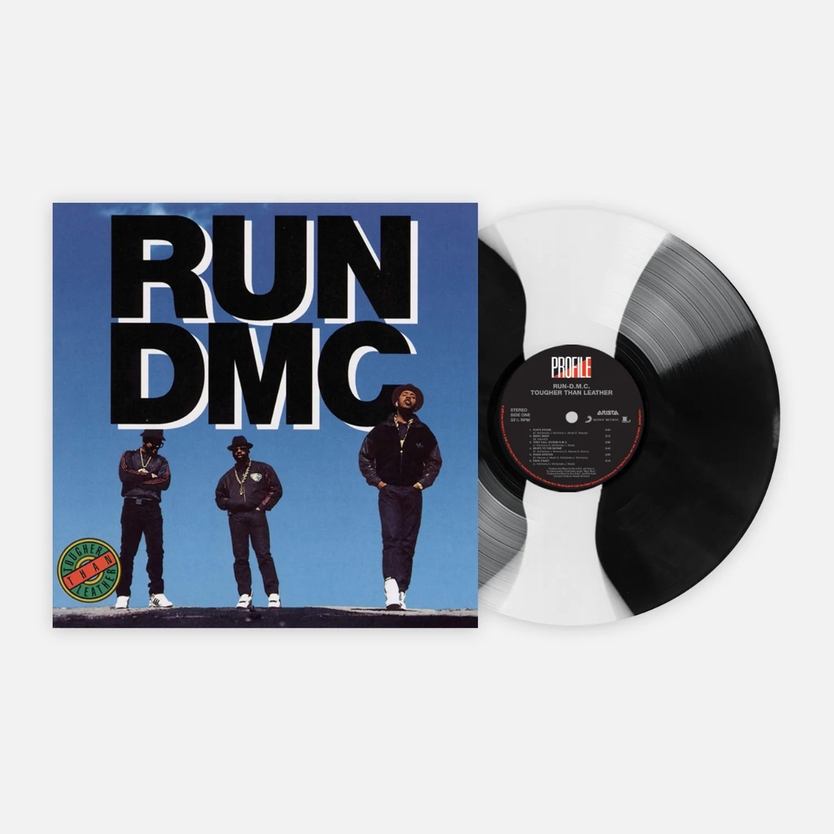 Run-DMC - Tougher Than Leather (Limited Edition, Black & White Stripe Colored Vinyl) | Vinyl