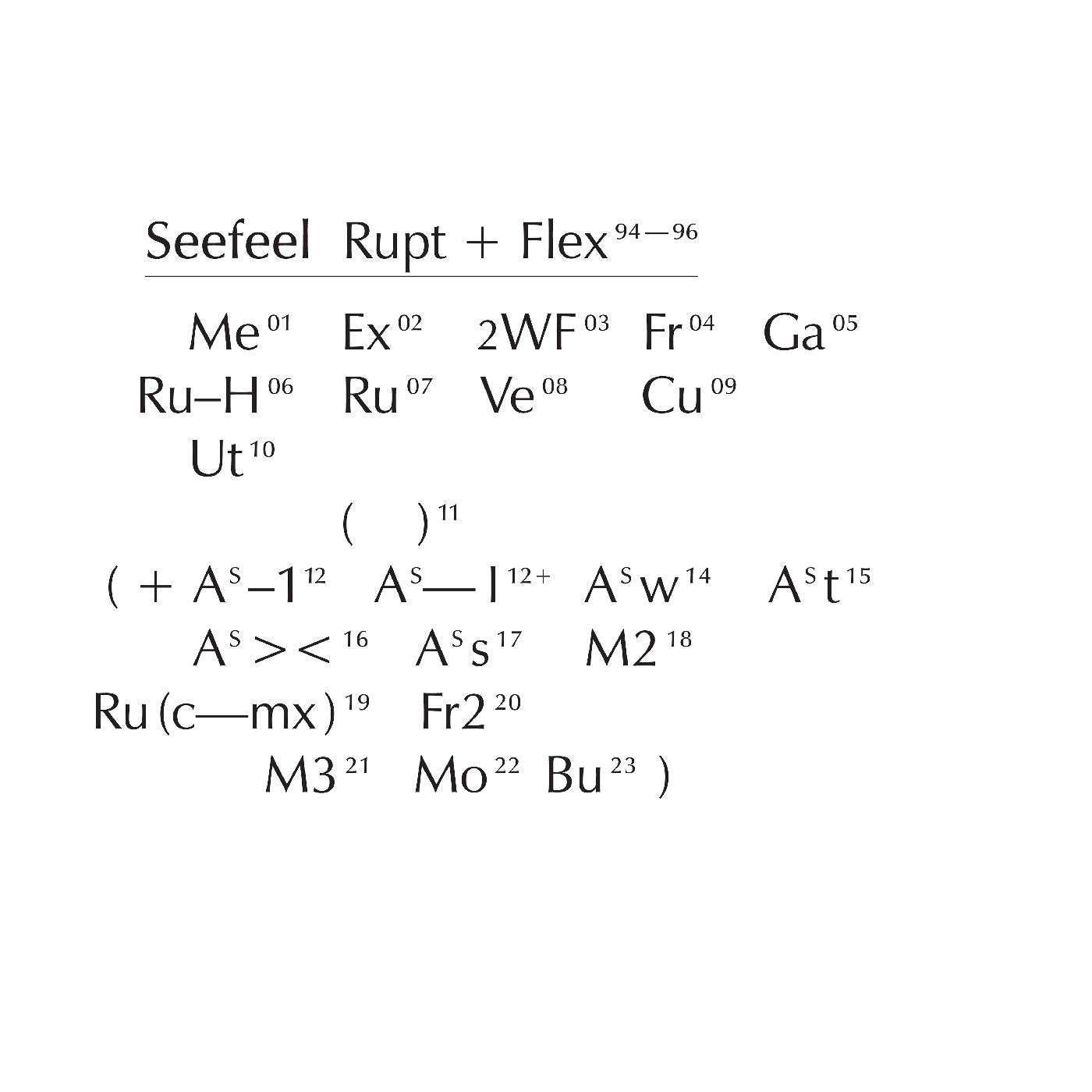 Seefeel | Rupt & Flex (1994 - 96) | CD