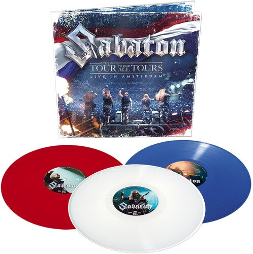 Sabaton | The Tour to End All Tours: Live in Amsterdam (Colored Vinyl, Red, White, Blue, Gatefold LP Jacket) (3 Lp) | Vinyl