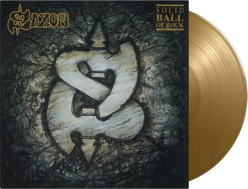 Saxon | Solid Ball Of Rock (Limited Edition, 180 Gram Vinyl, Colored Vinyl, Gold) [Import] | Vinyl