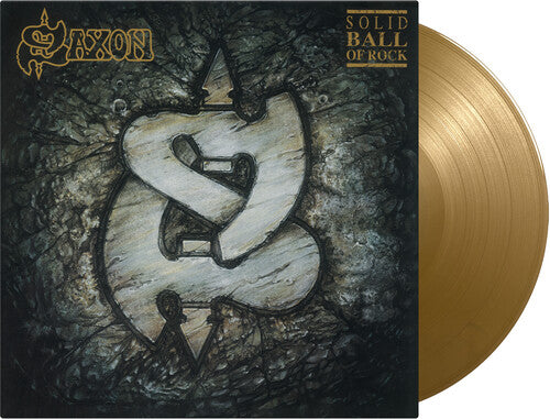 Saxon - Solid Ball Of Rock (Limited Edition, 180 Gram Vinyl, Colored Vinyl, Gold) [Import] | Vinyl
