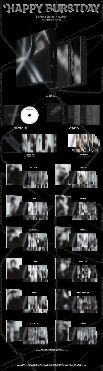 Seventeen - Seventeen 5Th Album 'Happy Burstday' [Daredevil Ver.] | CD