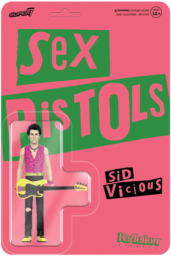 Sex Pistols - Super7 - Sex Pistols - ReAction Figures Wv 2 - Sid Vicious (Never Mind the Bollocks) (Collectible, Figure, Action Figure) | Action Figure