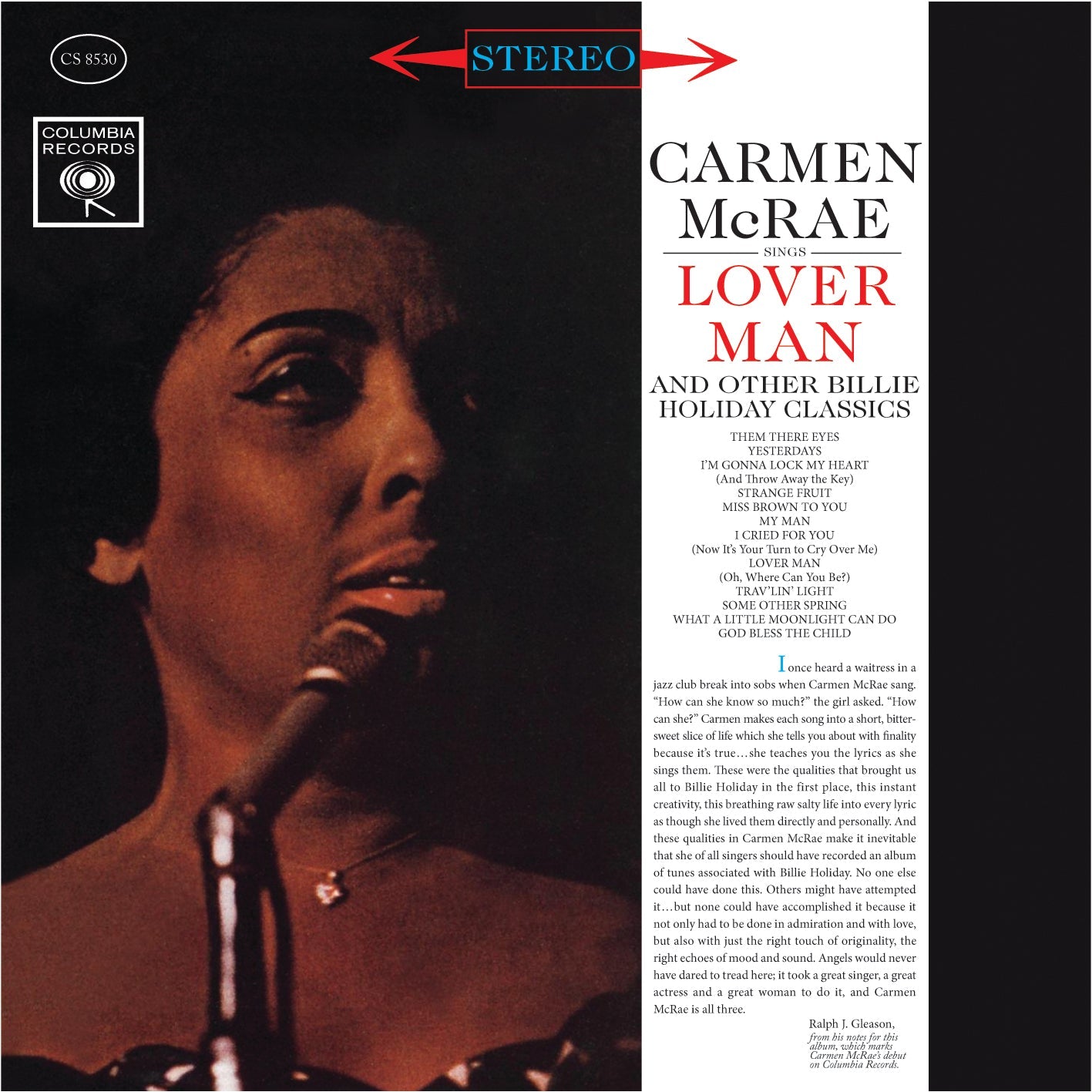 Carmen McRae - Sings Lover Man & Other Billie Holiday Classics | Vinyl