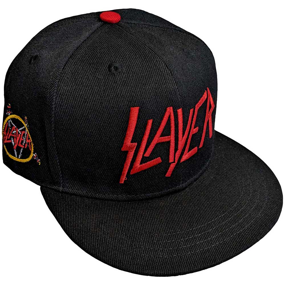 Slayer - "Logo" Snapback Hat - Black/Red | Hat Black