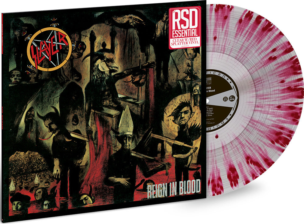 Slayer | REIGN IN BLOOD Clear w/ Red Splatter INDIE | Vinyl