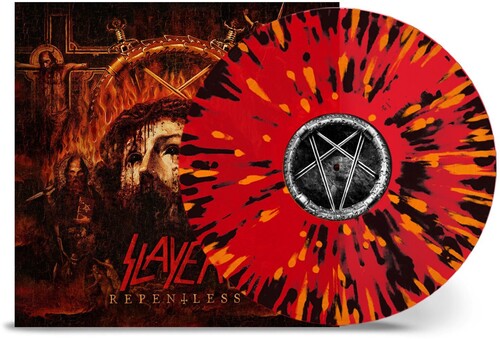 Slayer | Repentless - Transparent Red W/ Orange & Black Splatter | Vinyl