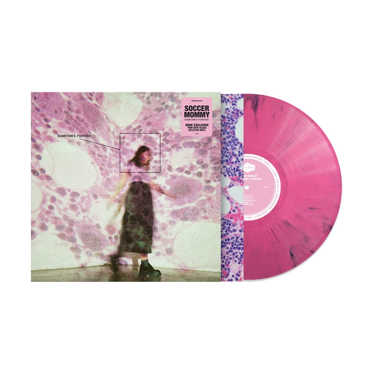 Soccer Mommy - Sometimes, Forever (Colored Vinyl, Pink, Black, Limited Edition, Indie Exclusive) | Vinyl
