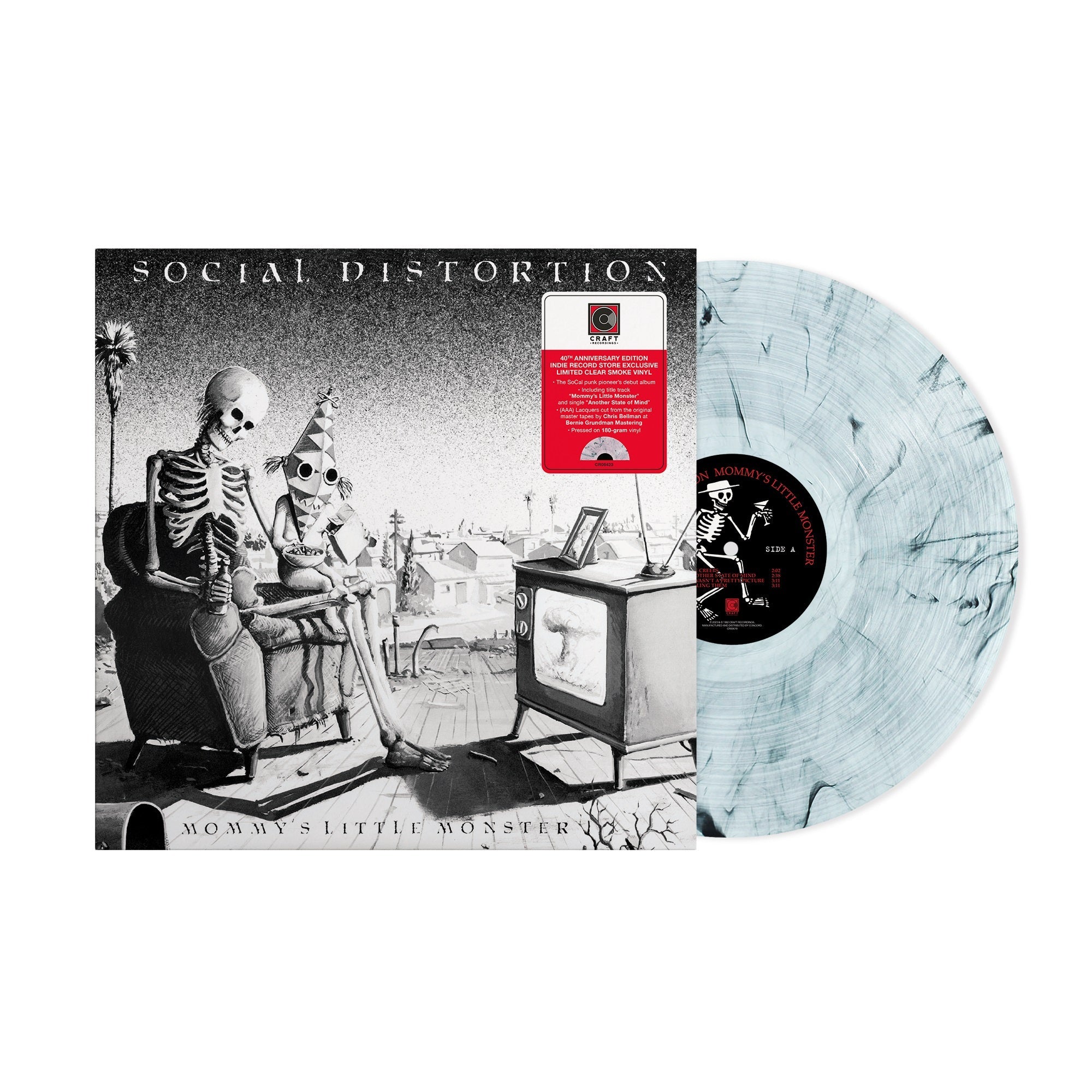 Social Distortion - Mommy's Little Monster (40th Anniversary Edition) (Indie Exclusive, 180 Gram Clear Smoke Colored Vinyl) | Vinyl