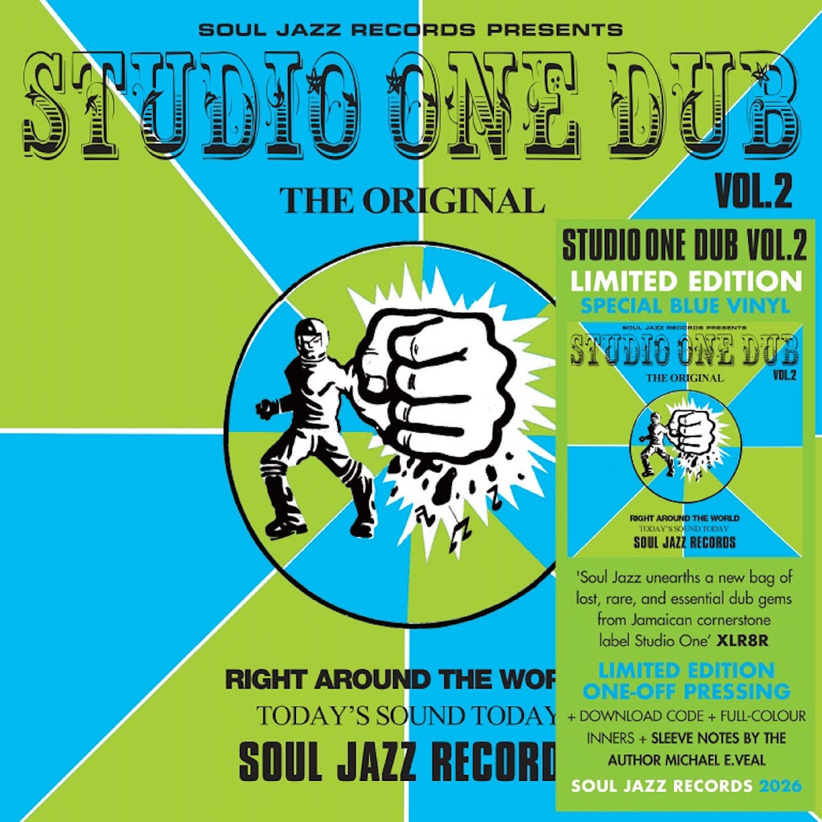 Soul Jazz Records presents - Studio One Dub Vol. 2 (Indie Exclusive) [Sky-Blue Vinyl] [2LP] | Vinyl