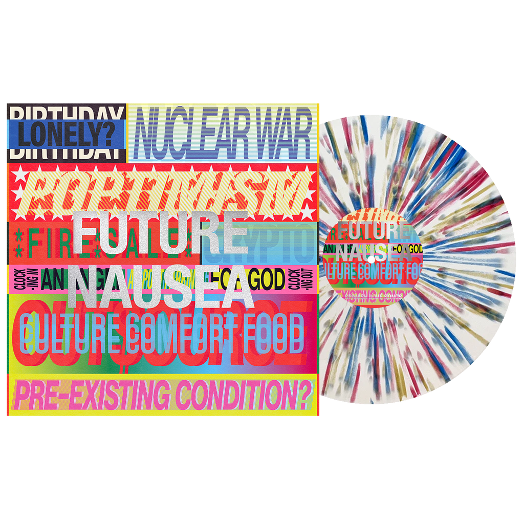 Spanish Love Songs - Future Nausea [White W/ Blue, Red & Gold Splatter] | Vinyl