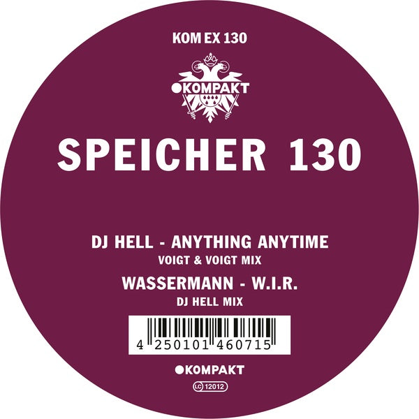 DJ HELL/WASSERMANN | Speicher 130 | Vinyl