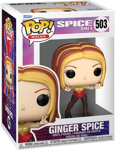 Spice Girls - Funko POP! Rocks: Spice Girls - Ginger Spice (Wannabe) (Vinyl Figure, Collectible) | Action Figure