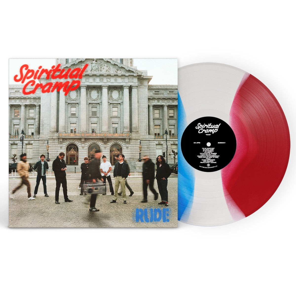 Spiritual Cramp - Rude (Indie Exclusive) (Blue/White/Red 3 Color Stripe Vinyl) | Vinyl