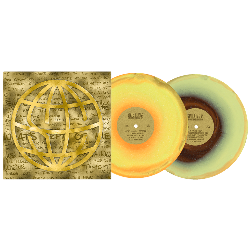 State Champs | Around The World And Back (10 Year Anniversary) [Orange/Yellow/Black Ice W/ Glitter Vinyl] [2LP] | Vinyl
