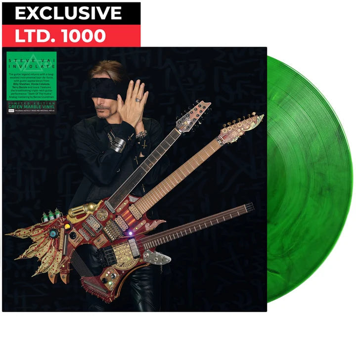 Steve Vai - Inviolate (Limited Edition, Green Marble Colored Vinyl) [Import] | Vinyl