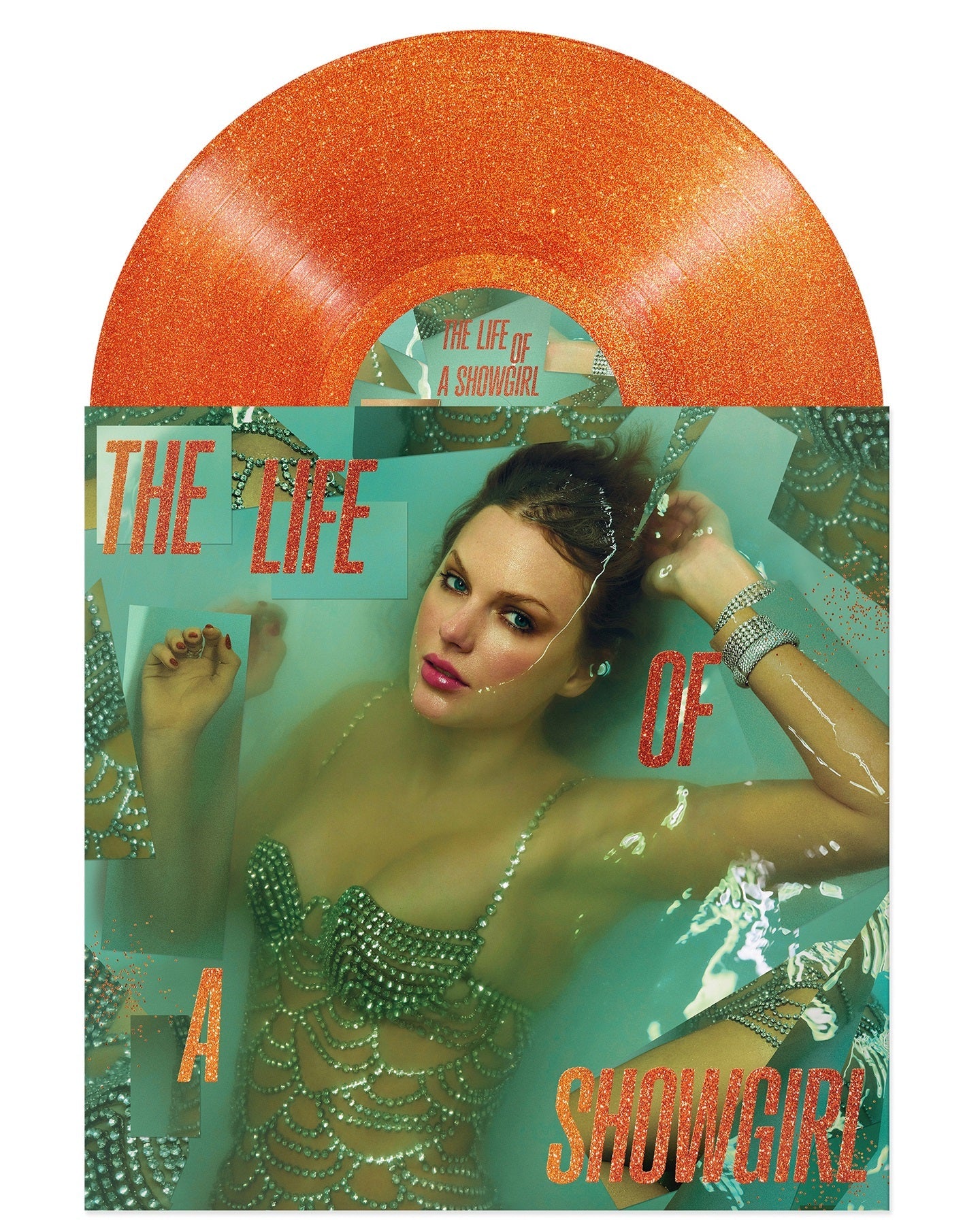Taylor Swift | The Life Of A Showgirl [Sweat And Vanilla Perfume Portofino Orange Glitter Vinyl] | Vinyl