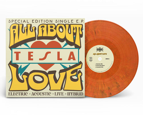 Tesla | All About Love: Special Edition E.P. (Limited Edition, Orange Vinyl) | Vinyl