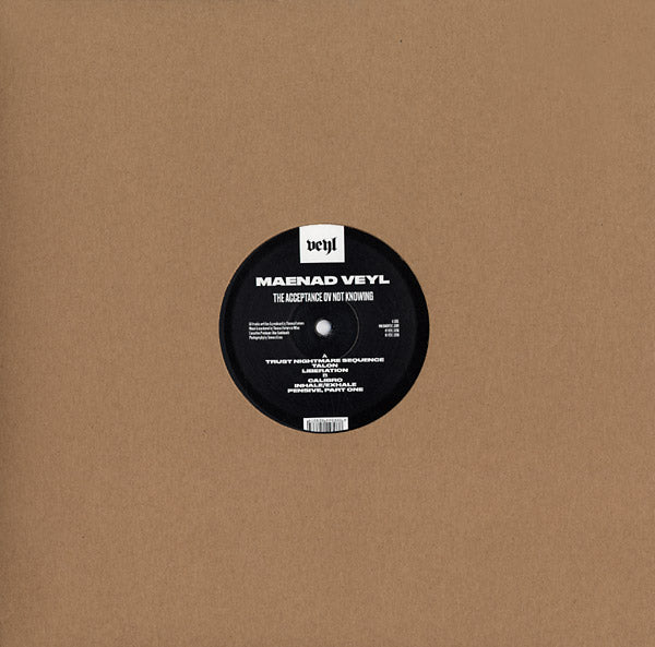 MAENAD VEYL - The Acceptance ov Not Knowing | Vinyl