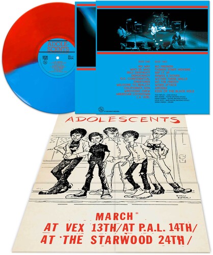 The Adolescents | Live At The House Of Blues (Colored Vinyl, Red, Blue, Poster) | Vinyl