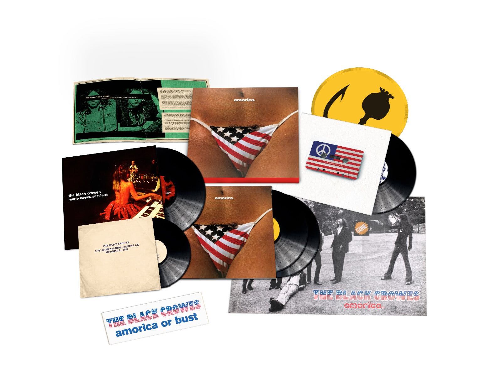 The Black Crowes | Amorica. [Super Deluxe 180G 5LP] | Vinyl
