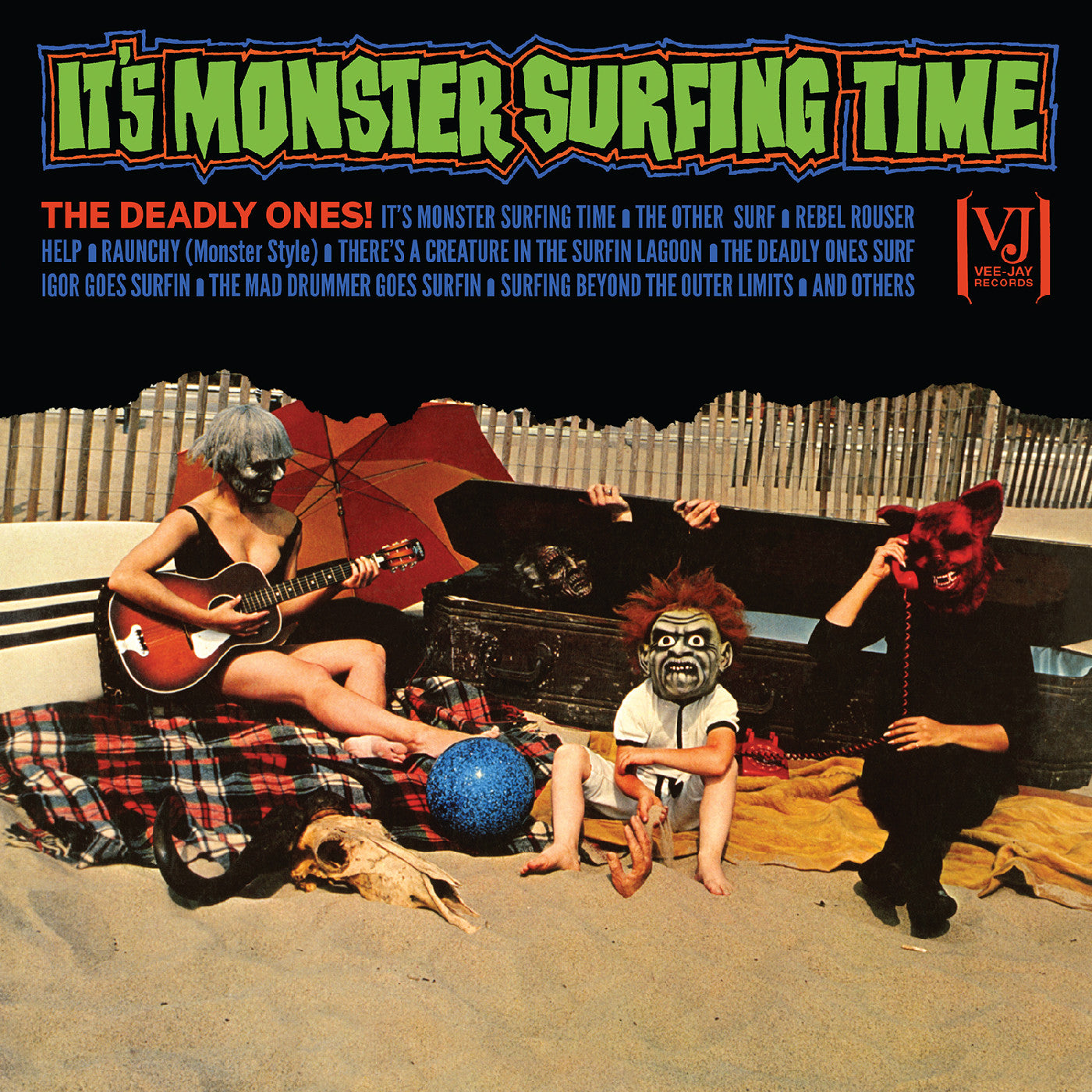 The Deadly Ones - It'S Monster Surfing Time (All-Analog) (Bloody Pumpkin Vinyl) | Vinyl
