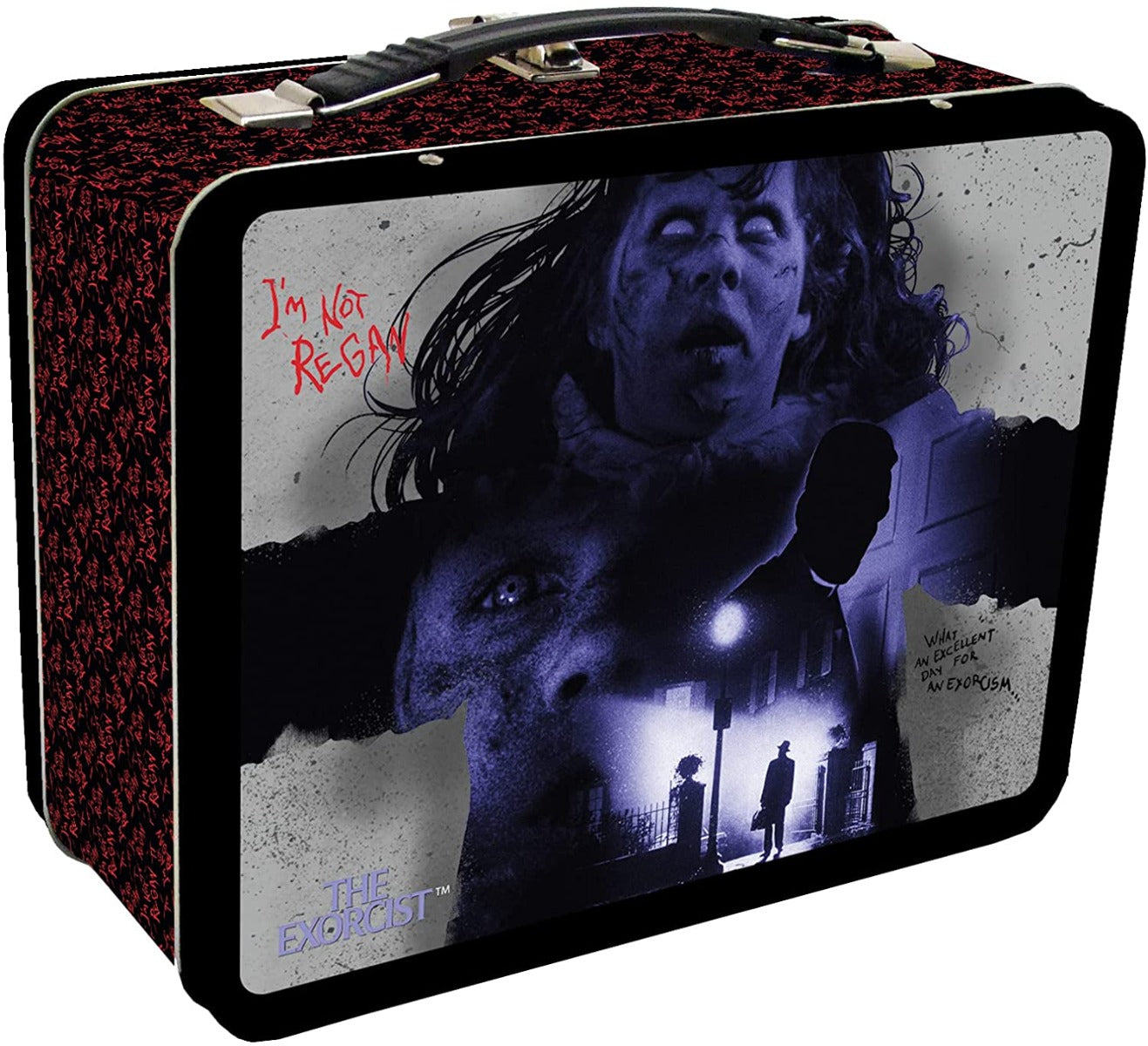 The Exorcist | Factory Entertainment The Exorcist Tin Tote, Red, Black | Lunchbox - 0