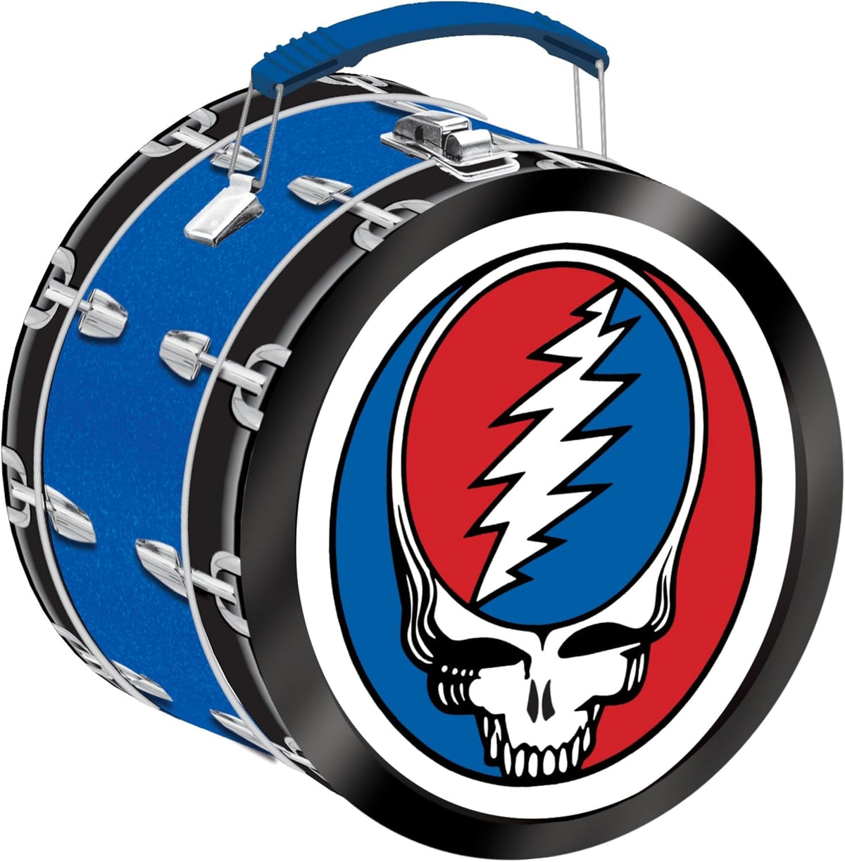 The Grateful Dead - Grateful Dead Drum Shaped Tin Tote Lunch Box [Import] | Lunchbox