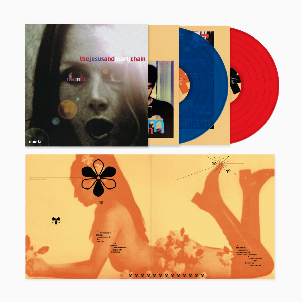 The Jesus And Mary Chain | Munki (Indie Exclusive, 180 Gram Vinyl, Blue & Red Colored Vinyl) (2 Lp's) | Vinyl