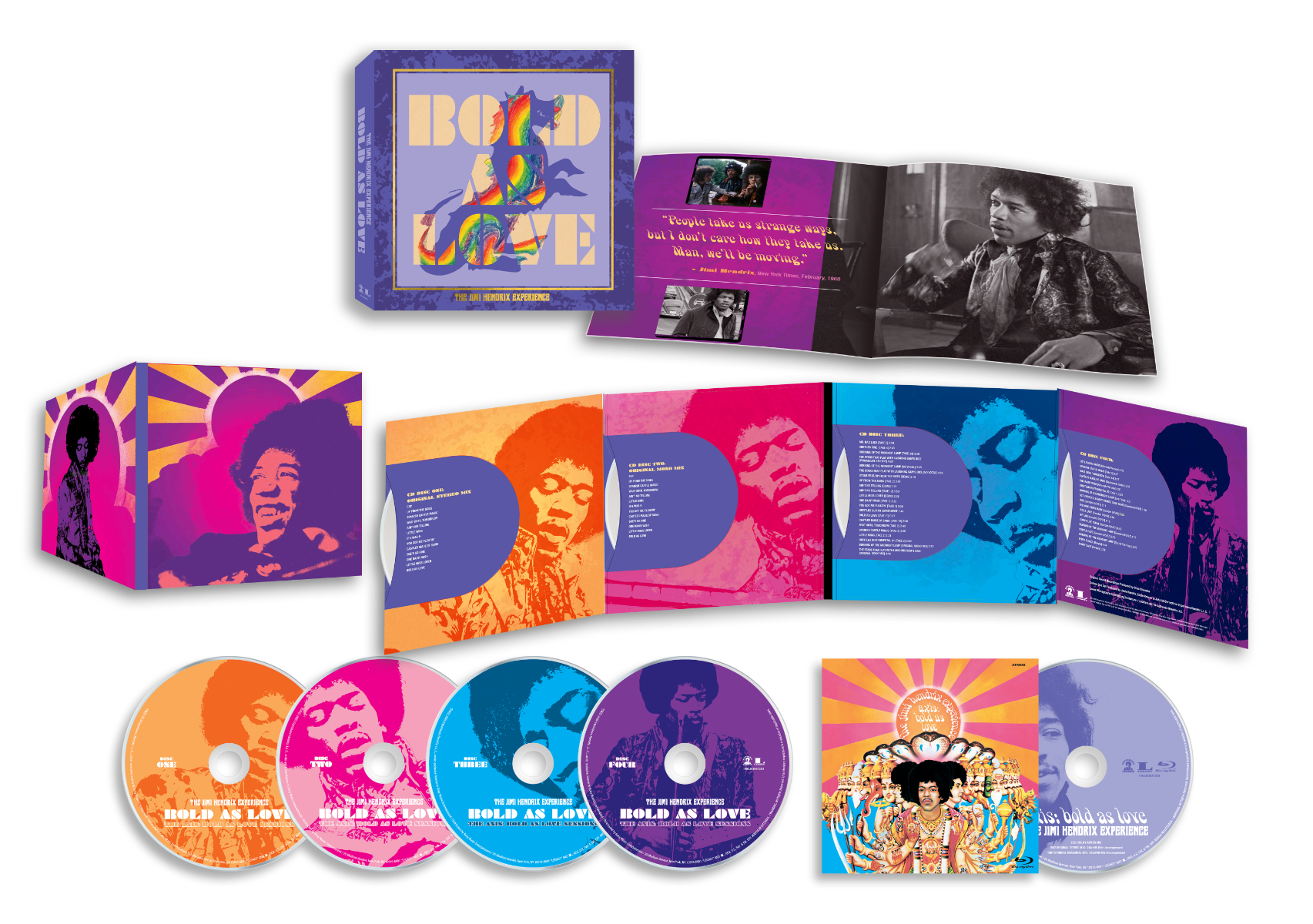 The Jimi Hendrix Experience | Bold As Love (4CD + Blu-Ray Box Set) | CD