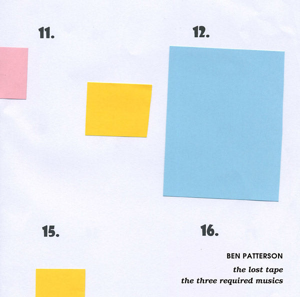 BEN PATTERSON - The Lost Tape & The Three Required Musics | Vinyl