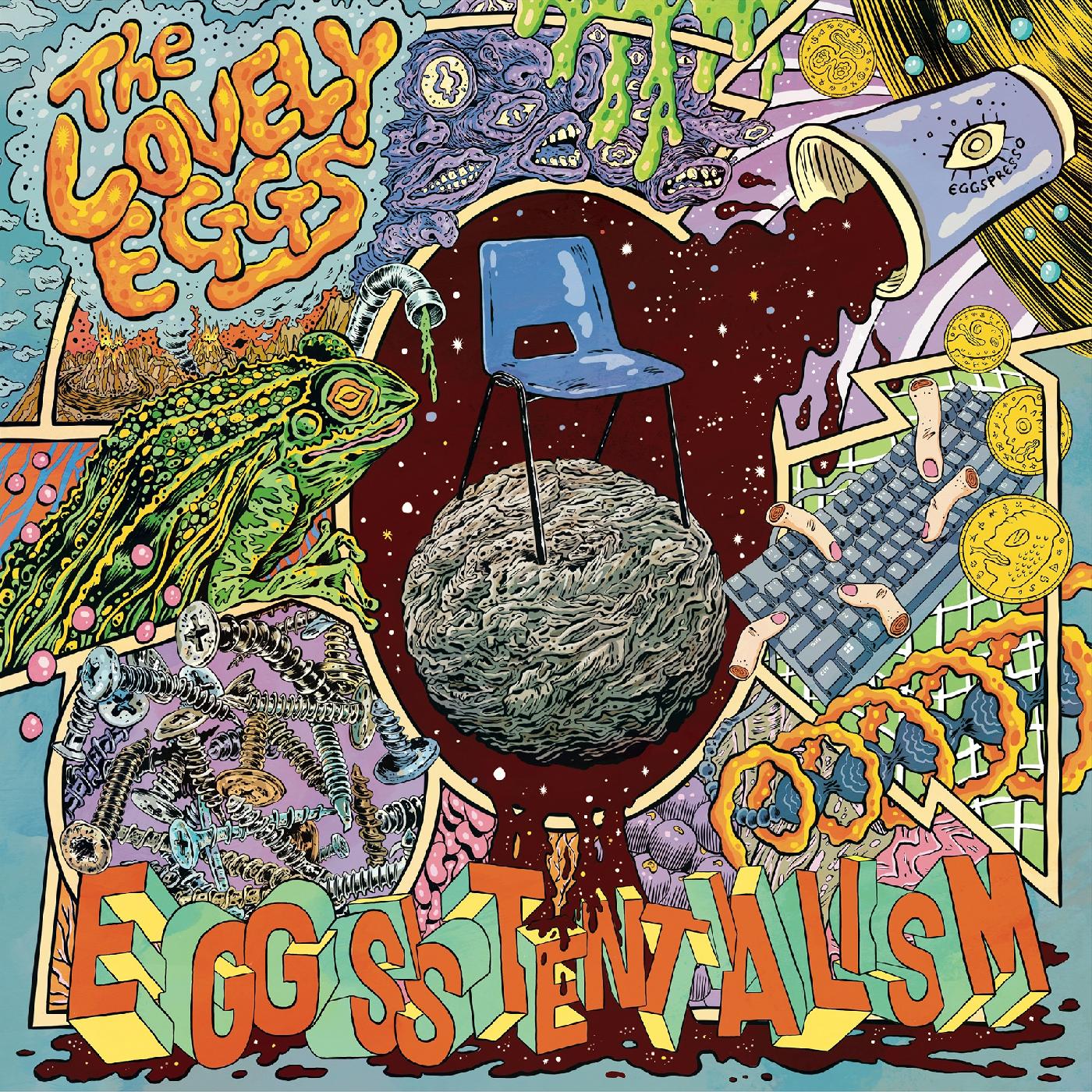 The Lovely Eggs | Eggsistentialism (Indie Exclusive Transparent Blue With "Coffee" Splatter Vinyl) | Vinyl