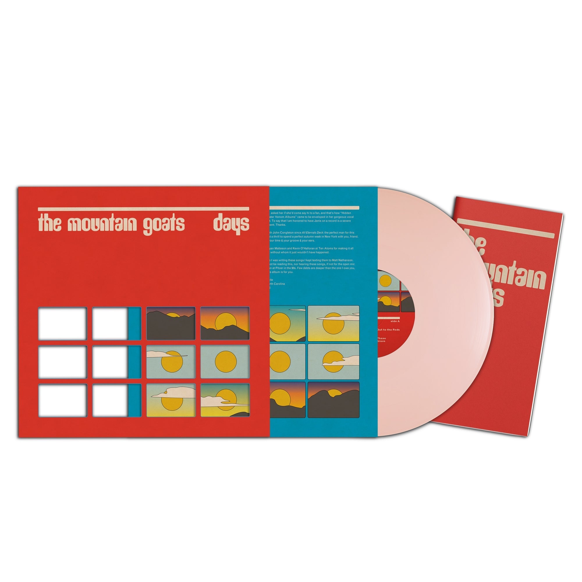 The Mountain Goats - Days (Deluxe Packaging Indie Exclusive) [Rose-Tipped Fingers Pink] | Vinyl