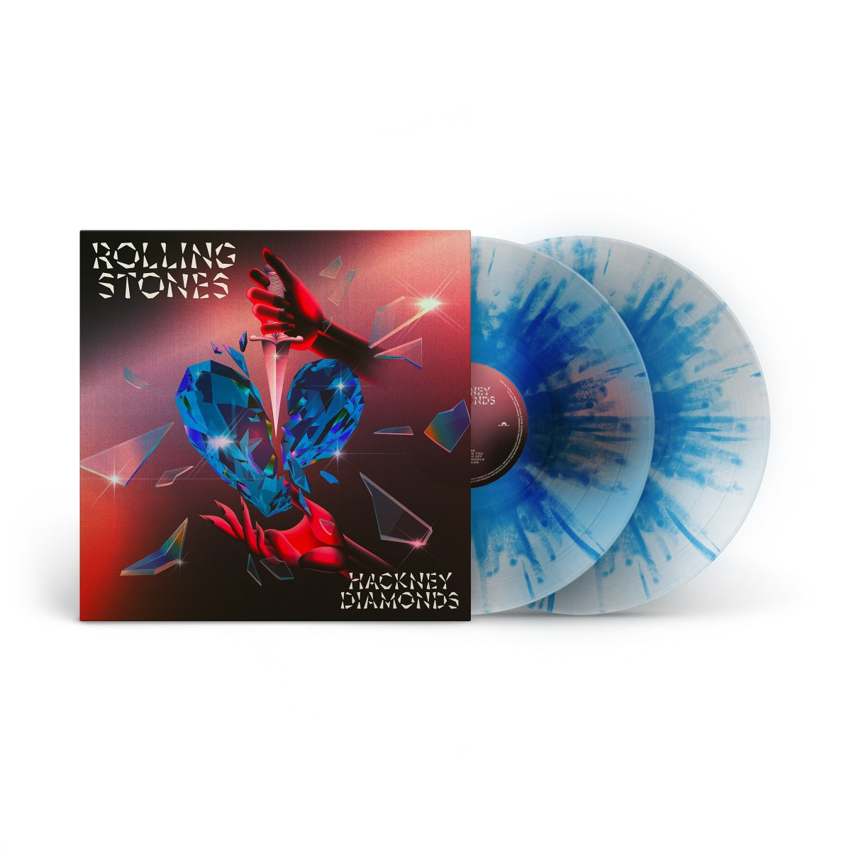 The Rolling Stones | Hackney Diamonds (1 Year Anniversary) (Limited Edition, Clear W/ Blue Splatter Colored Vinyl, 180 Gram Vinyl, Booklet) (2 Lp's) | Vinyl